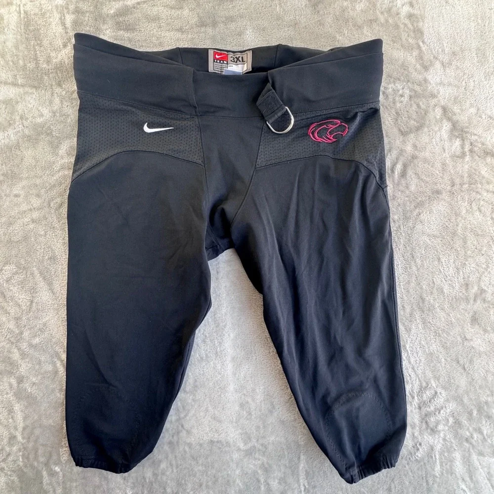 Nike‎ Team Football Girdle Pants Mens 3XL Black Padded Compression Practice Gear
